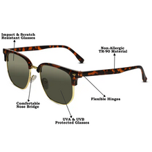 Clubmaster | Animal Print Golden  Sunglasses For Women & Men