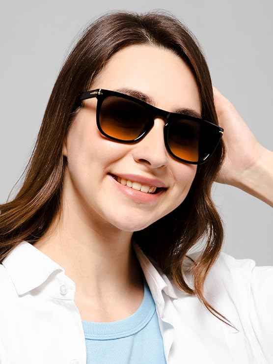 Black Wayfarer Sunglasses For Men & Women LKS9992-BLK