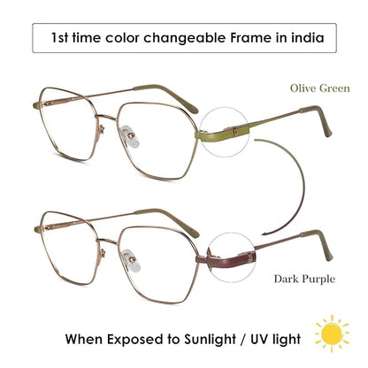 Color Changing Frame With Computer Glasses Stylish & Colorful  For Women