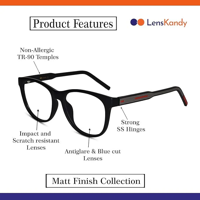 Matt Green Wayfarer Eyeglasses For Men & Women