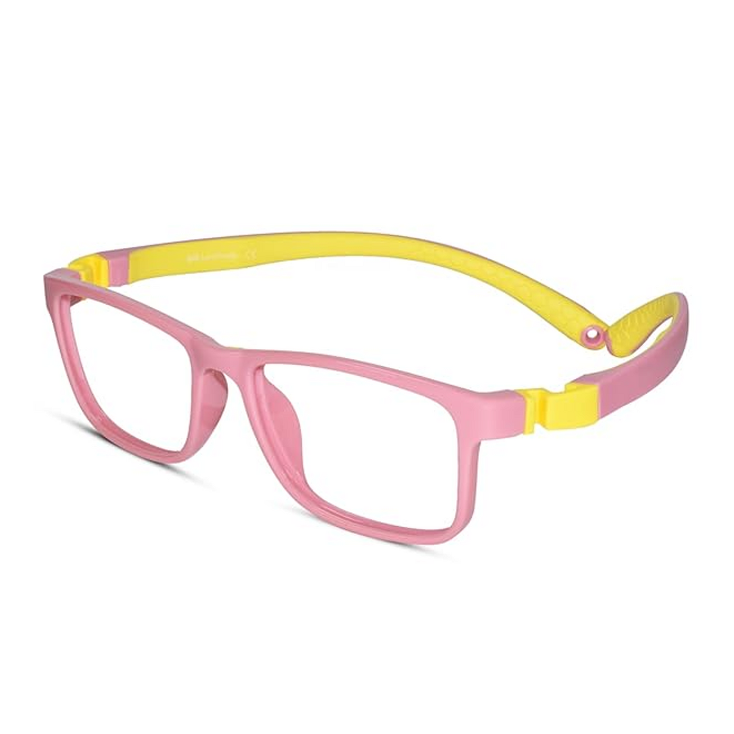 Flexible Full Rim Blue Rectangle Eyeglasses 6-10 yrs