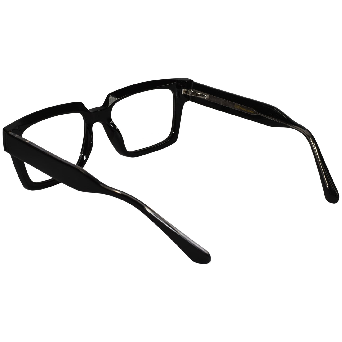 Black Clip On Rectangular Eyeglasses Men & Women