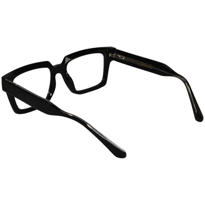 Black Clip On Rectangular Eyeglasses Men & Women