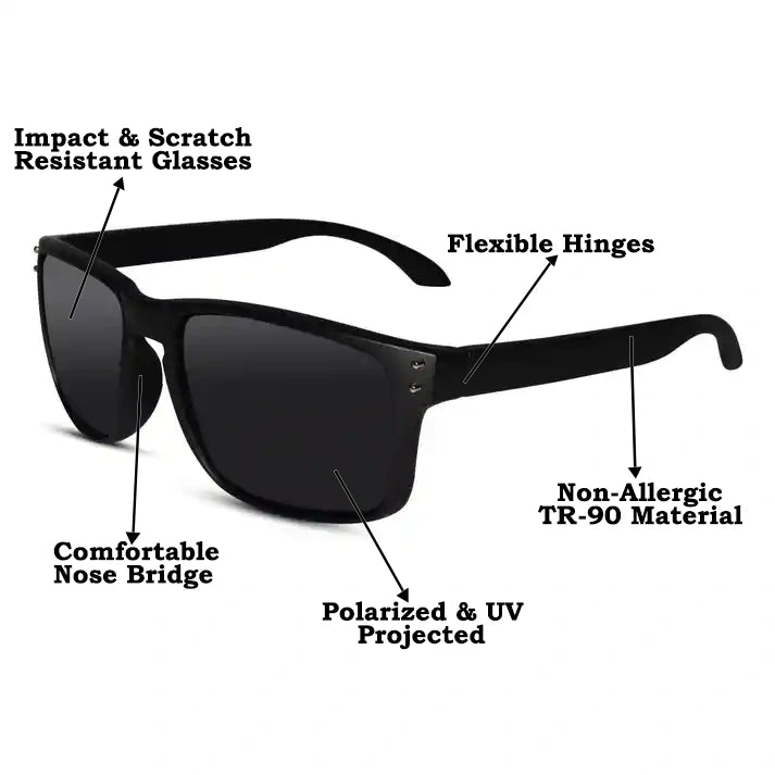 Polarized Sports Sunglasses For Men & Women