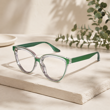 Green Cateye Computer Glasses For Women