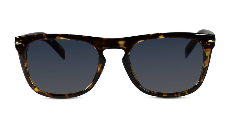 Designer rectangular tortoise sunglasses