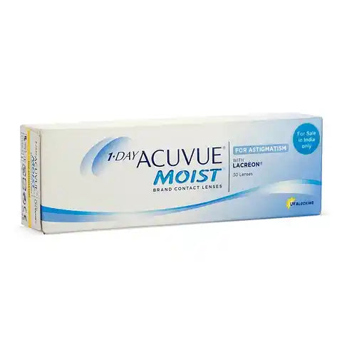 Acuvue 1 Day MOIST for Astigmatism Daily Disposable Contact Lenses 30 lens box