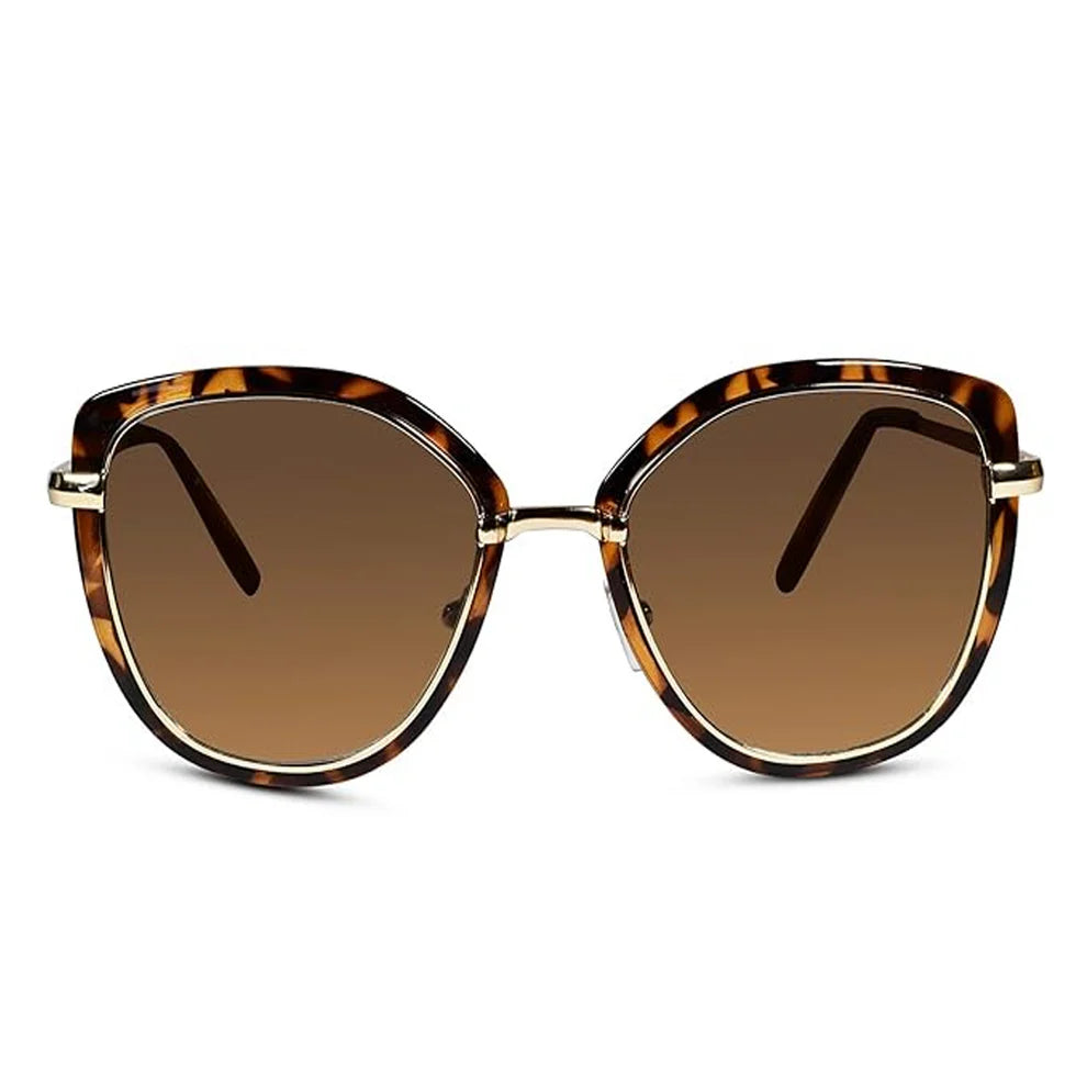 Stylish Black/ Golden Cat eye Sunglasses