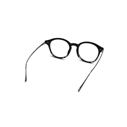 Black Round Gold Eyeglasses & Computer Glasses For Men & Women