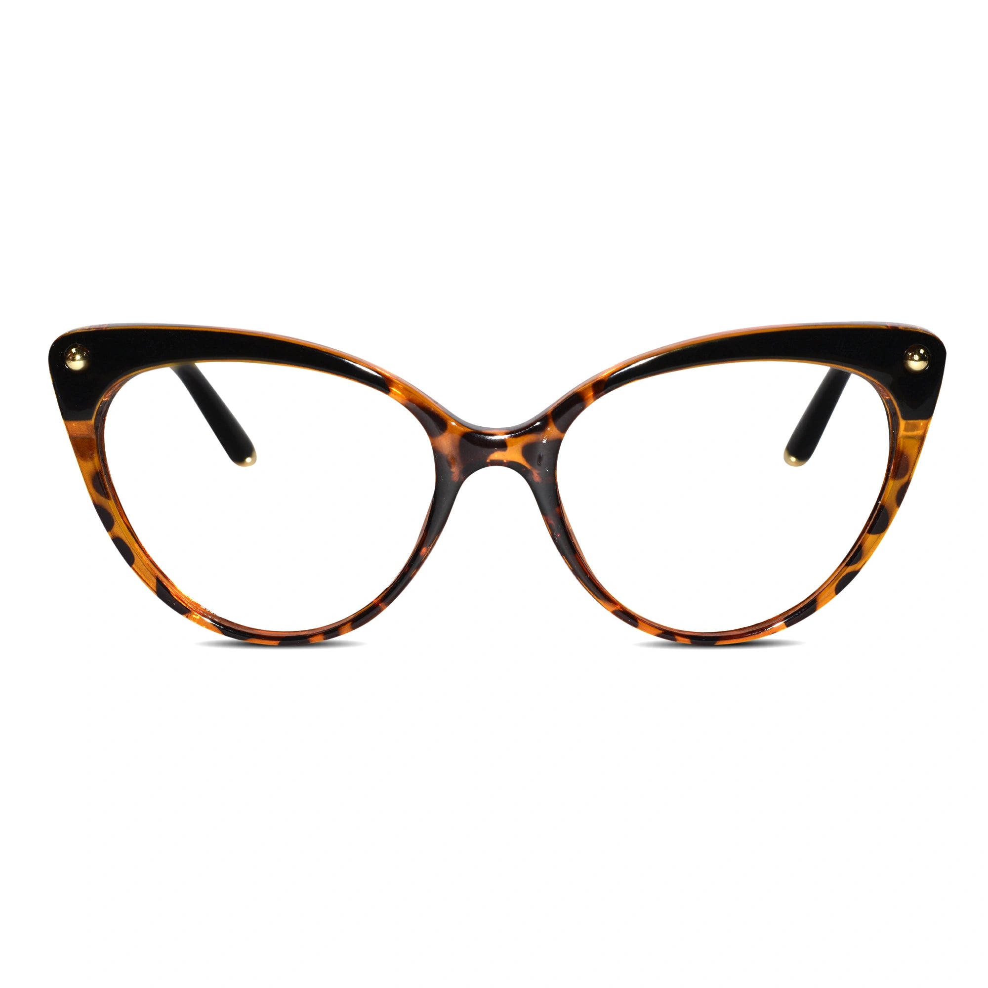 Animal Print Cateye Eyeglasses & Computer Glasses For Women LKE93308-BRN