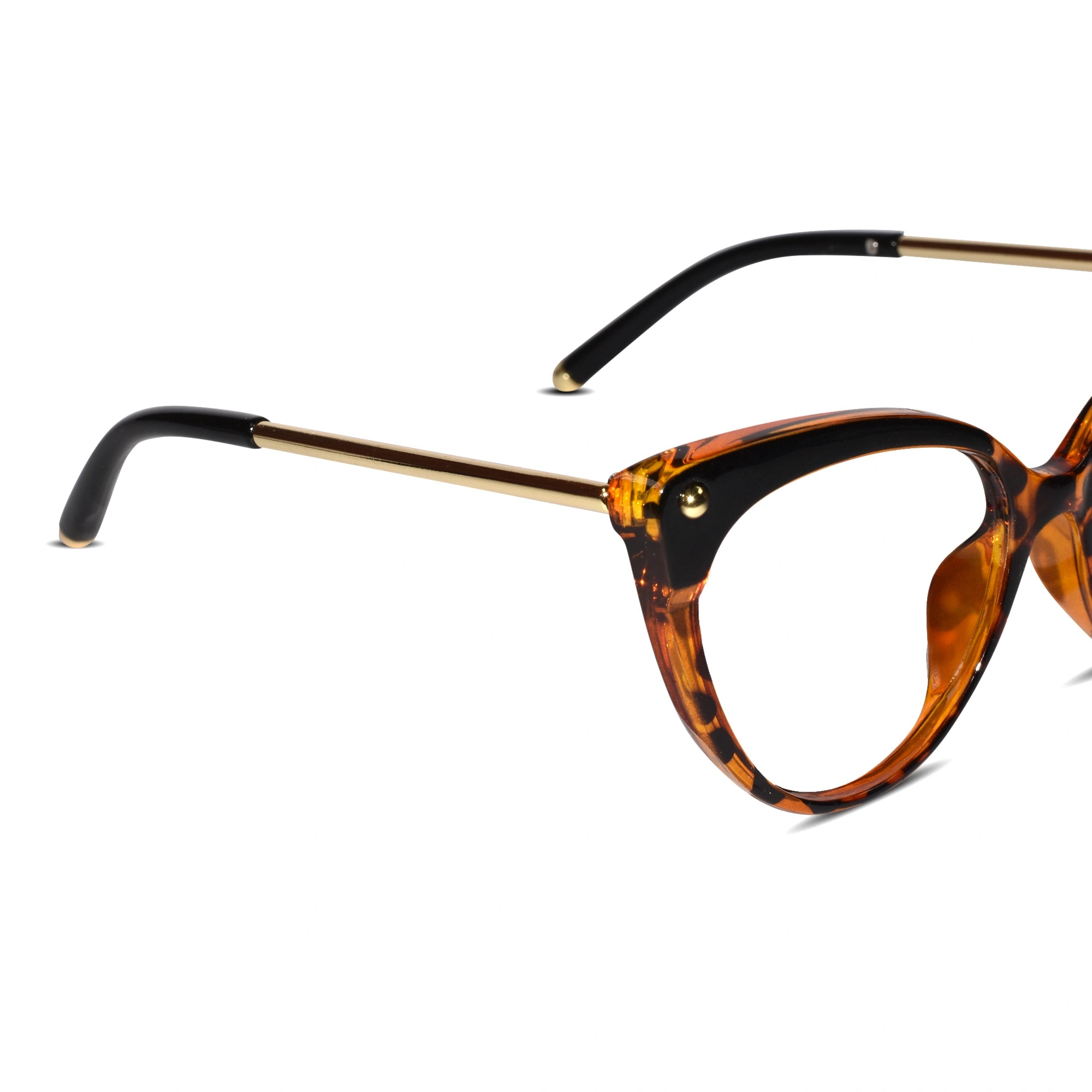 Animal Print Cateye Eyeglasses & Computer Glasses For Women LKE93308-BRN