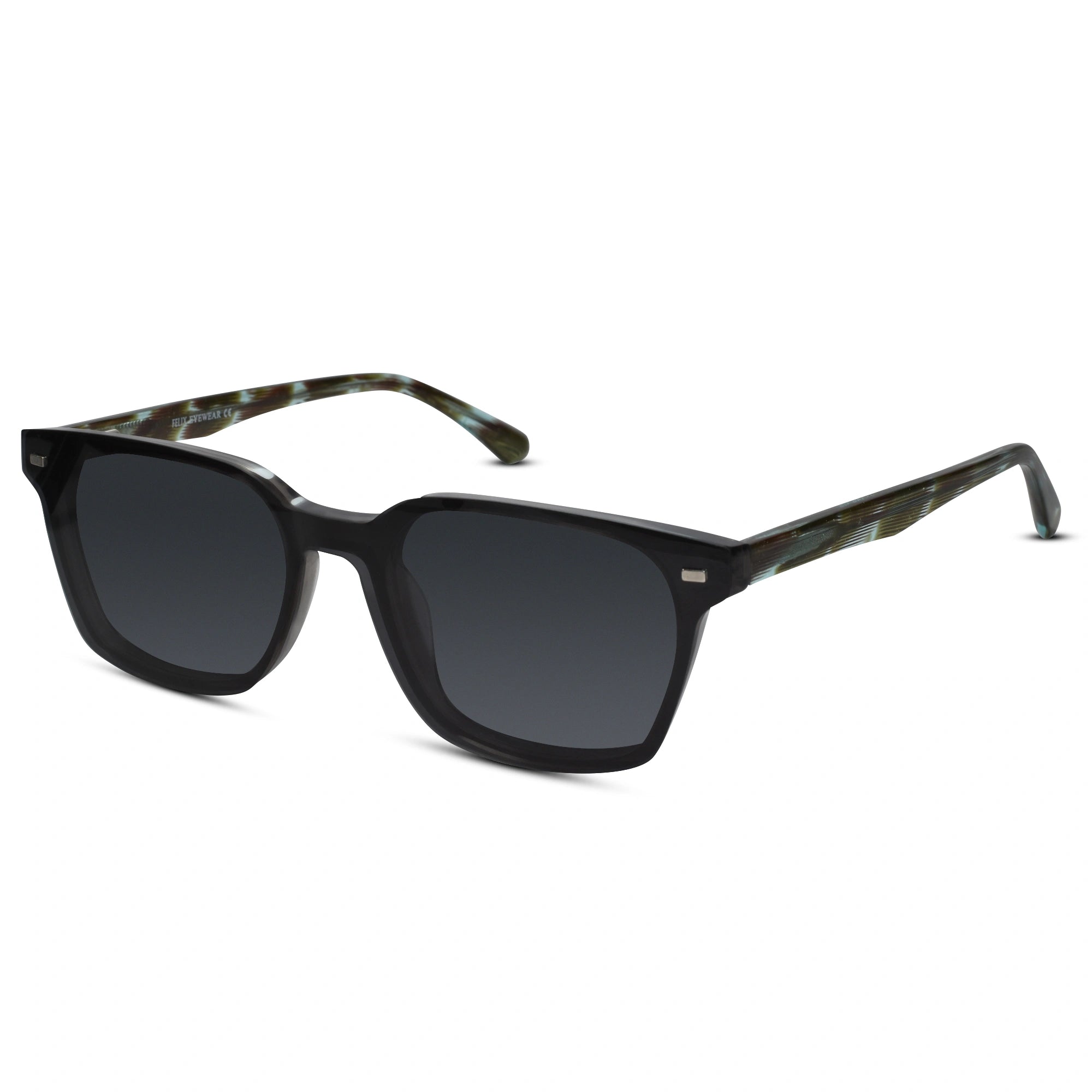 Animal Print Magnetic Clip On Eyeglasses For Men & Women LKE3001-GRY