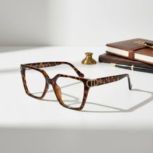 Animal Print Square Eyeglasses For Women