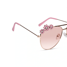 Aviator Pink Floral Sunglasses For Girls