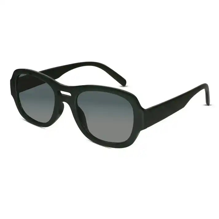 Find Dark black Aviator sunglasses for men and women UV-protected classic pilot frames LensKandy