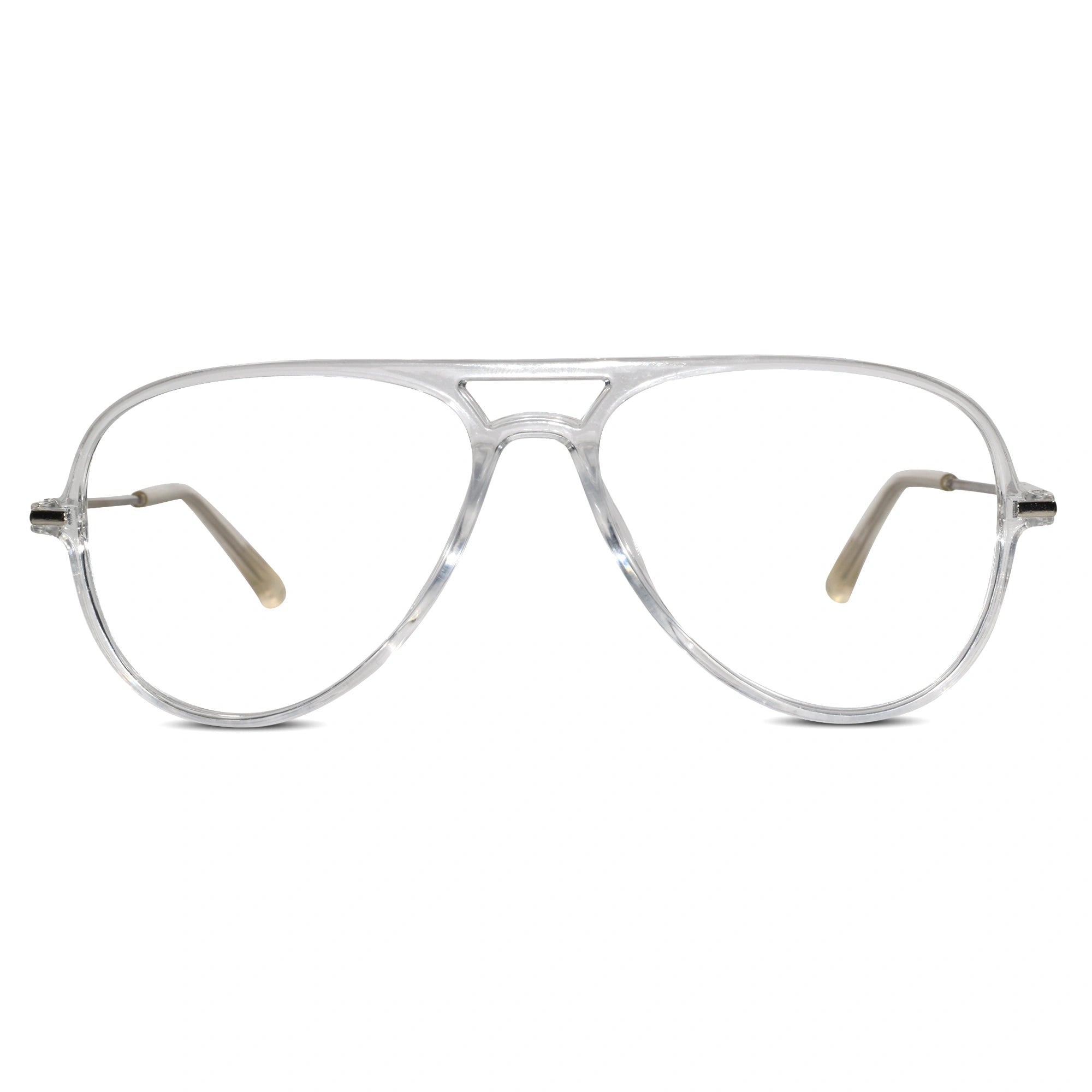 Aviator Transparent Eyeglasses For Men & Women LKE2810-TRAN
