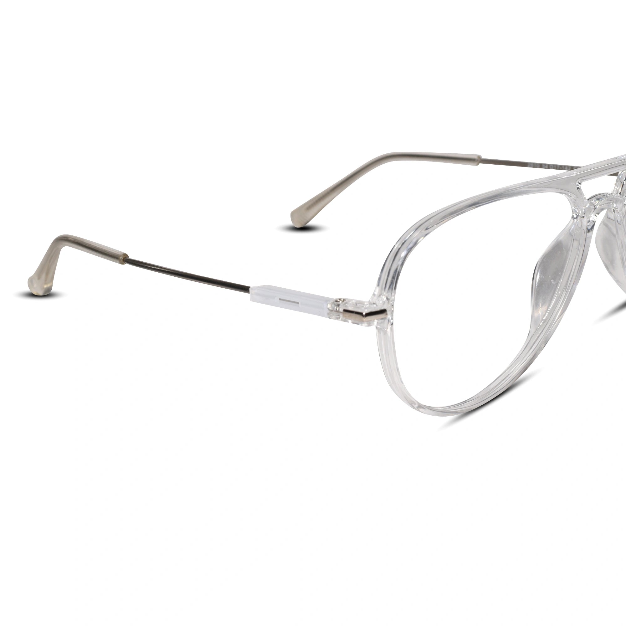 Aviator Transparent Eyeglasses For Men & Women LKE2810-TRAN