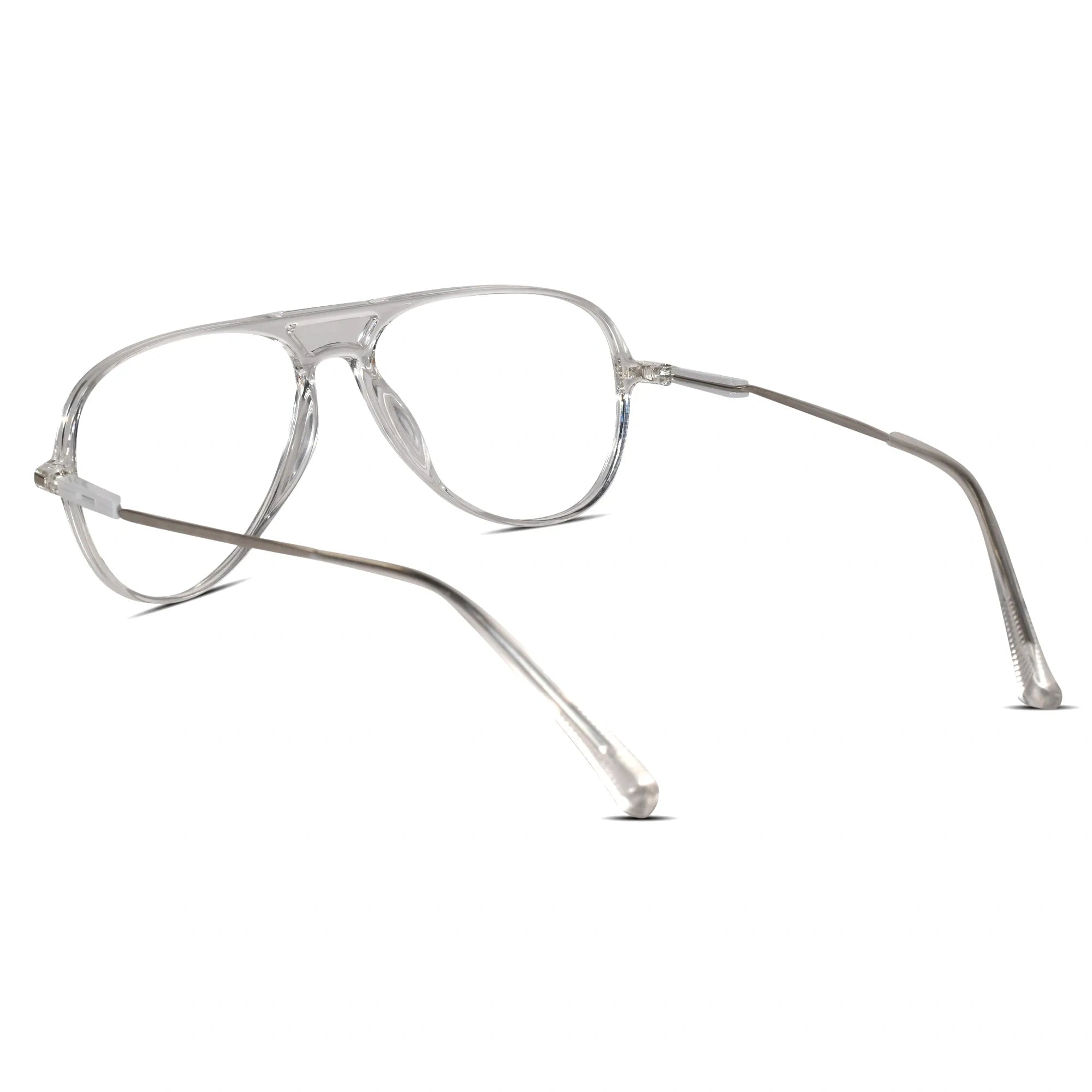 Aviator Transparent Eyeglasses For Men & Women LKE2810-TRAN