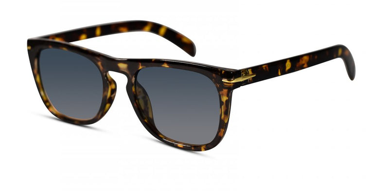 Designer rectangular tortoise sunglasses