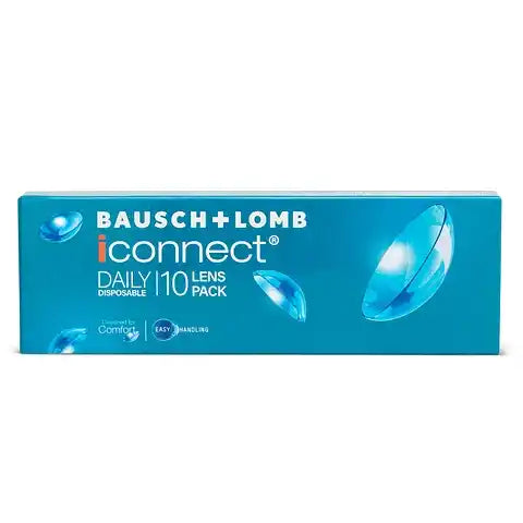 Bausch & Lomb iConnect Daily Disposable contact lenses 10-lens box – daily disposable lens for comfort and clarity