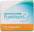 Check Bausch & Lomb PureVision 2 for Astigmatism toric contact lenses| Water Content : 36%