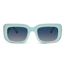 BeachVibe | Green Floral Rectangular Sunglasses For Women