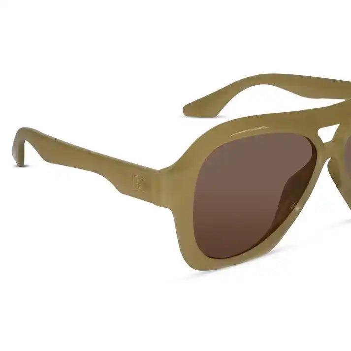 Beige  Aviator Sunglasses For Men & Women ELS20252-BEIGE