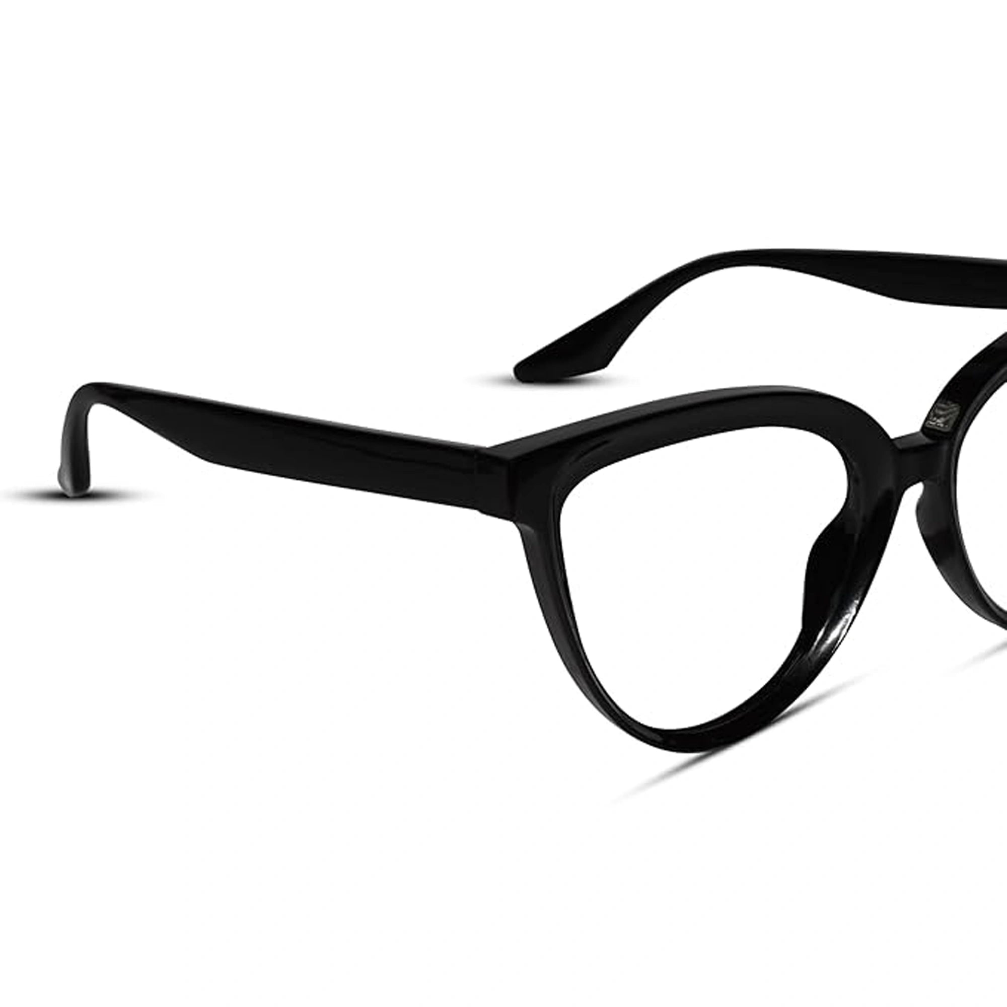 Black Cateye Computer Glasses For Women LKE23050-BLK