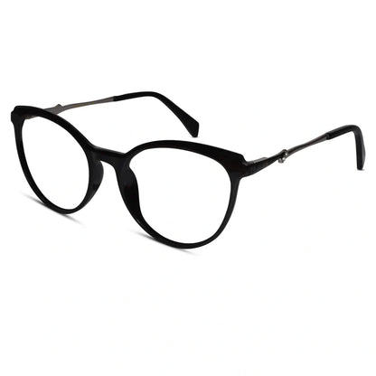Crystal Red Designer Rimless Cat eye Eyeglasses For Women