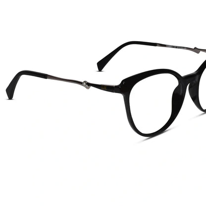 Crystal Red Designer Rimless Cat eye Eyeglasses For Women