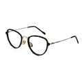 Check Black Gold Women Cat eye Eyeglasses Full Frame. High quality scratch resistant metal eyewear.
