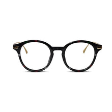 Black Round Gold Eyeglasses & Computer Glasses For Men & Women