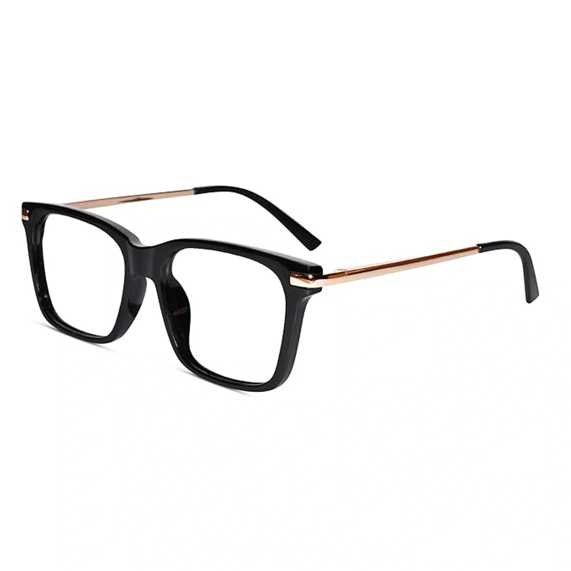 Black Gold Rectangular Eye glasses LKS2068-BLK-GOLD