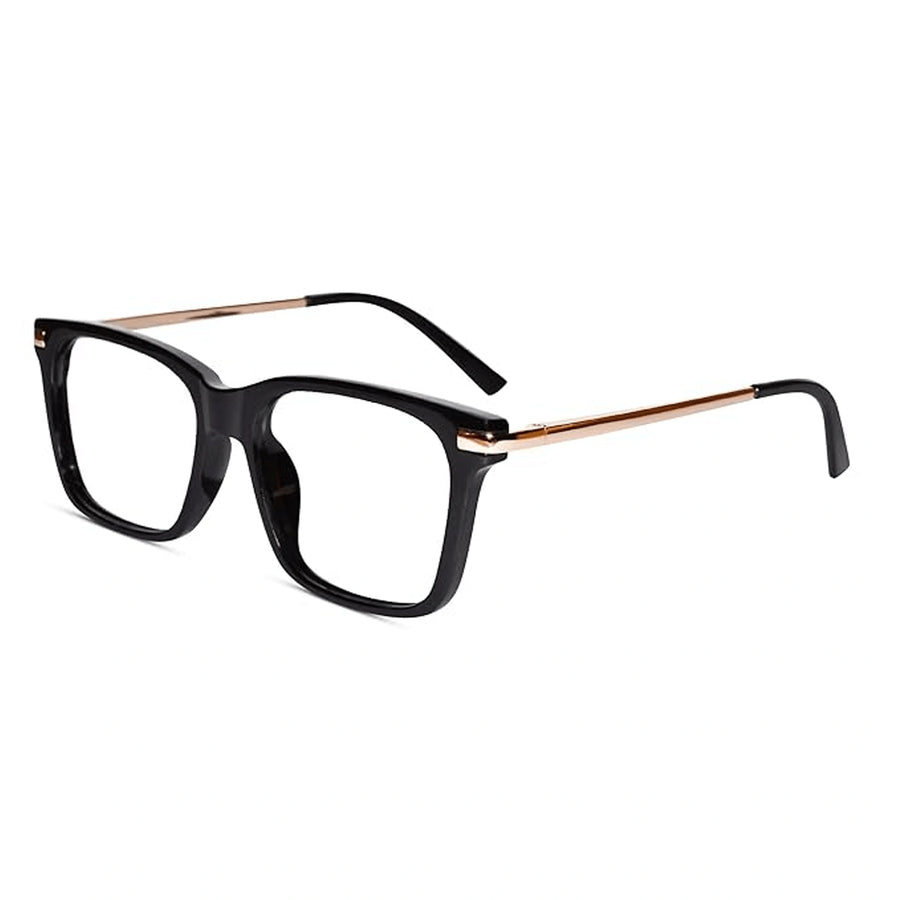 Black Gold Rectangular Eye glasses