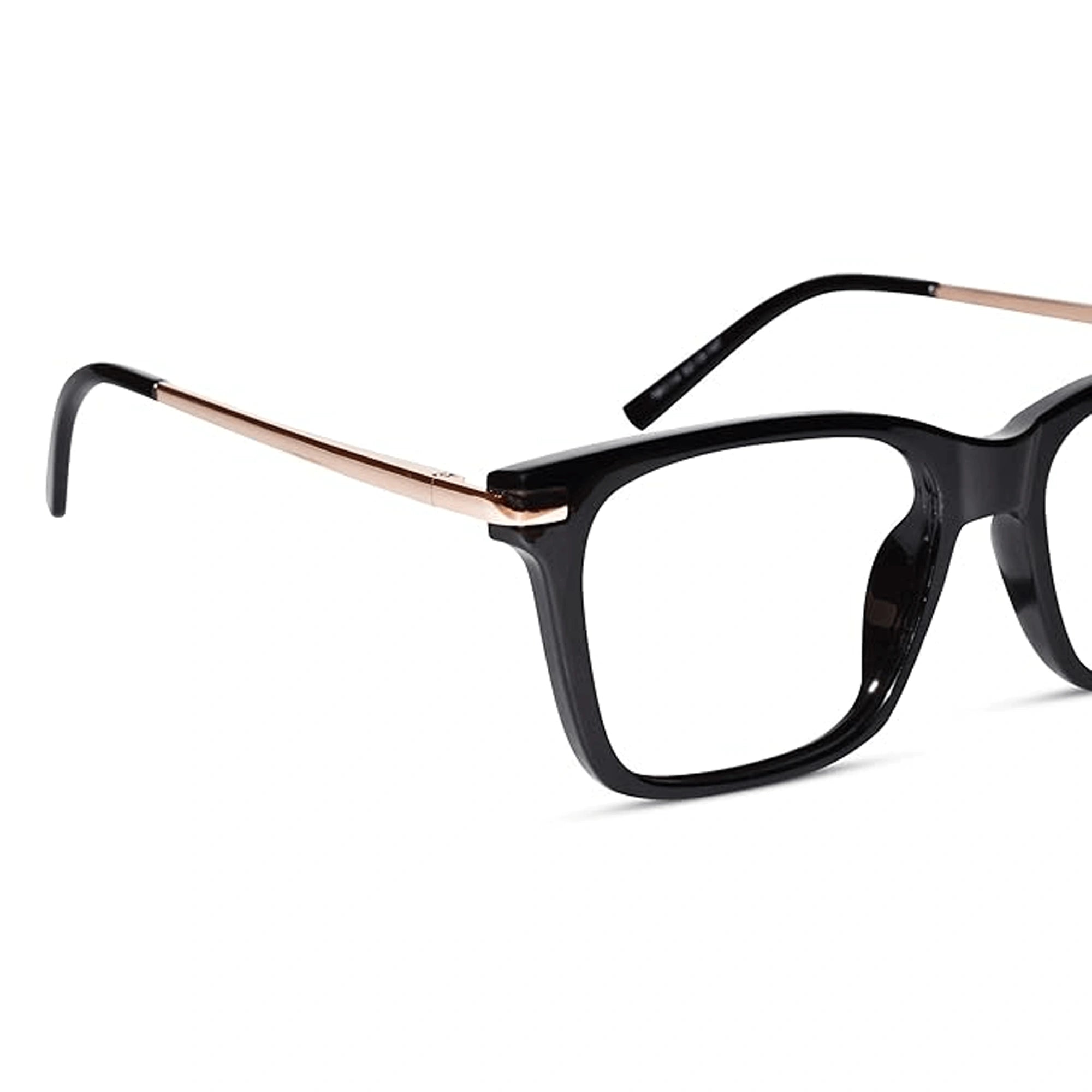 Black Gold Rectangular Eye glasses LKS2068-BLK-GOLD