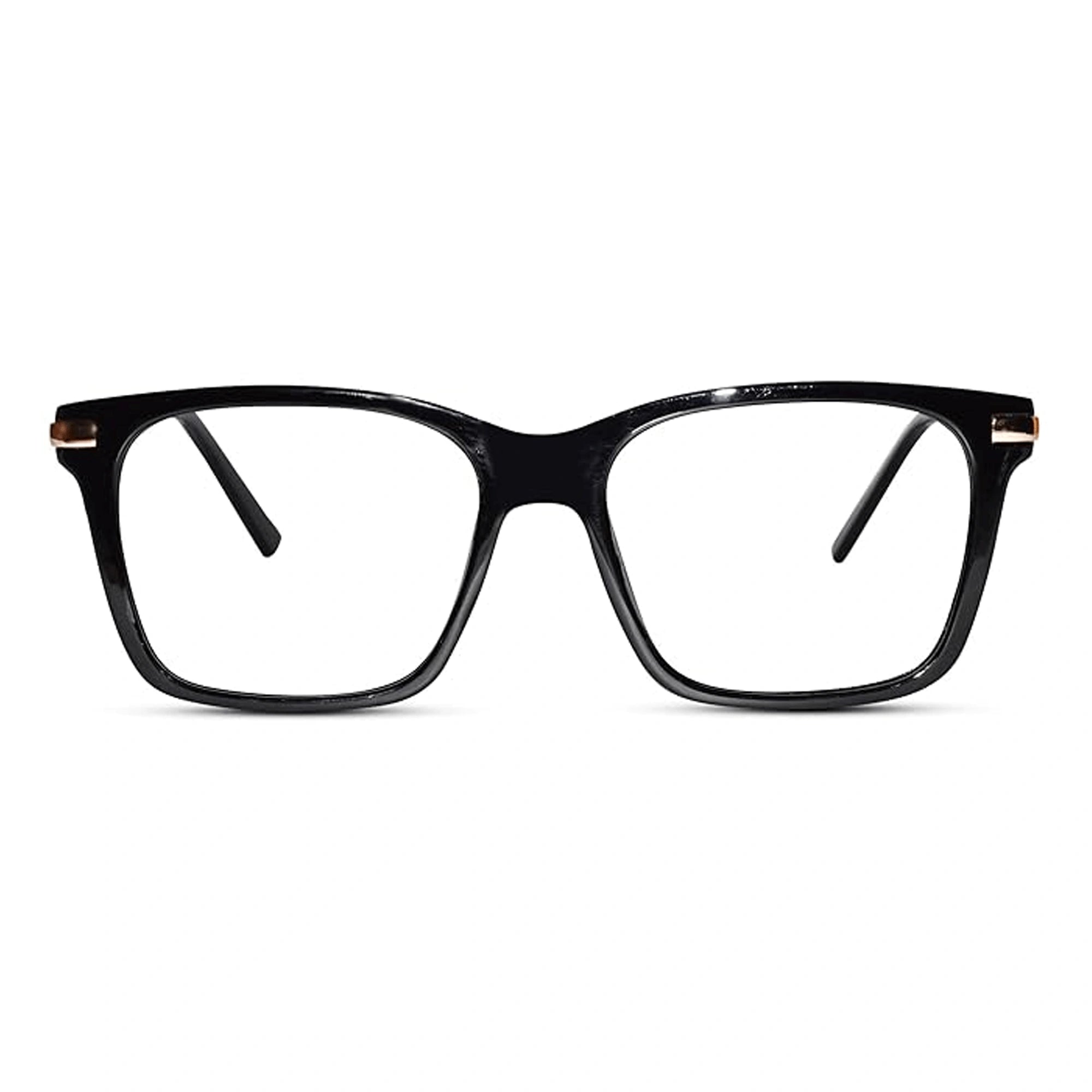 Black Gold Rectangular Eye glasses LKS2068-BLK-GOLD