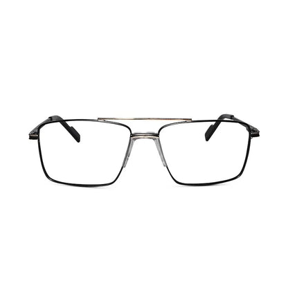 Gold Rectangular Antiglare Computer Glasses For Men