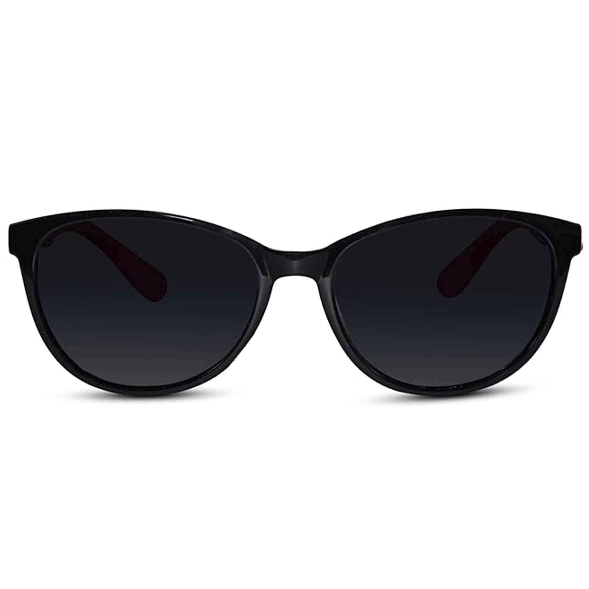Black Red Cat eye Sunglasses For Kids