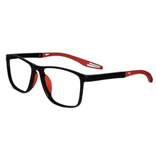 Black-Red Rectangle Reading Glasses For Men & Women