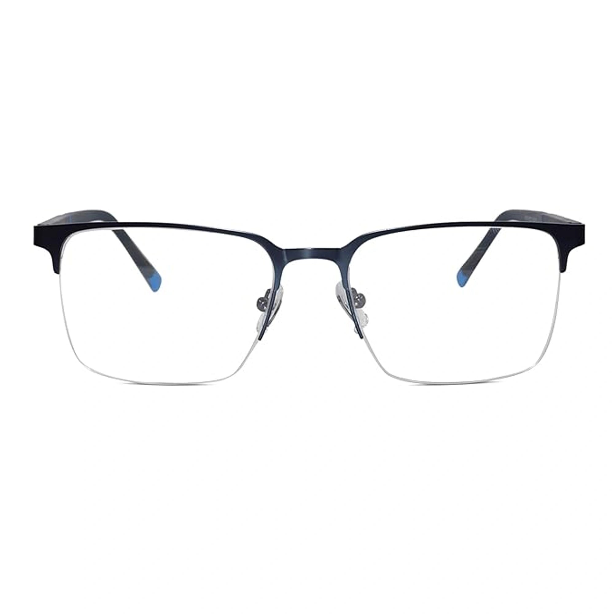 Black Semi Frame  Eyeglasses For Men & Women LKE9710-BLU
