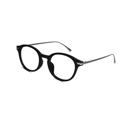 Black Round Gold Eyeglasses & Computer Glasses For Men & Women