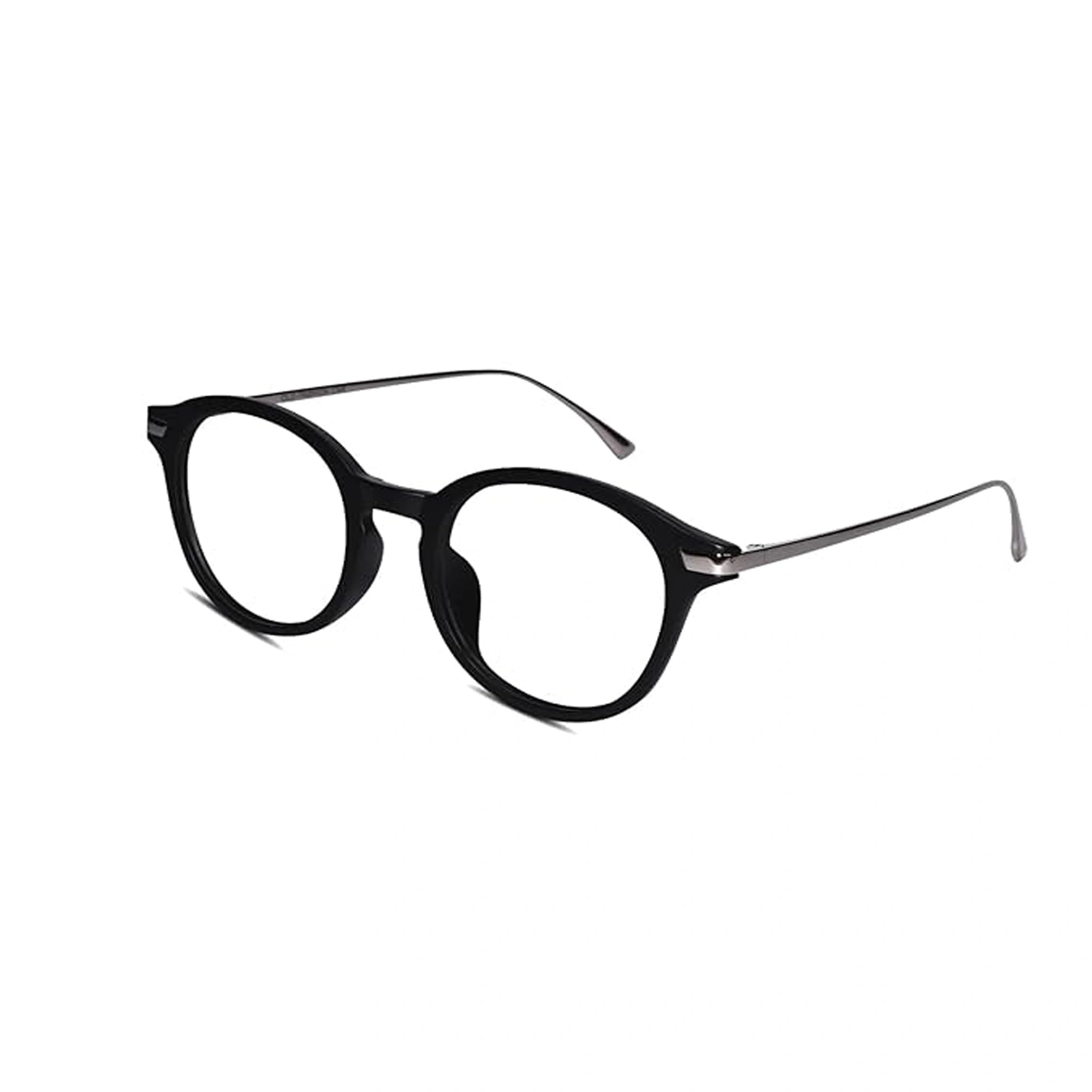 Black Round Computer Glasses For Men & Women LKE2601-BLK