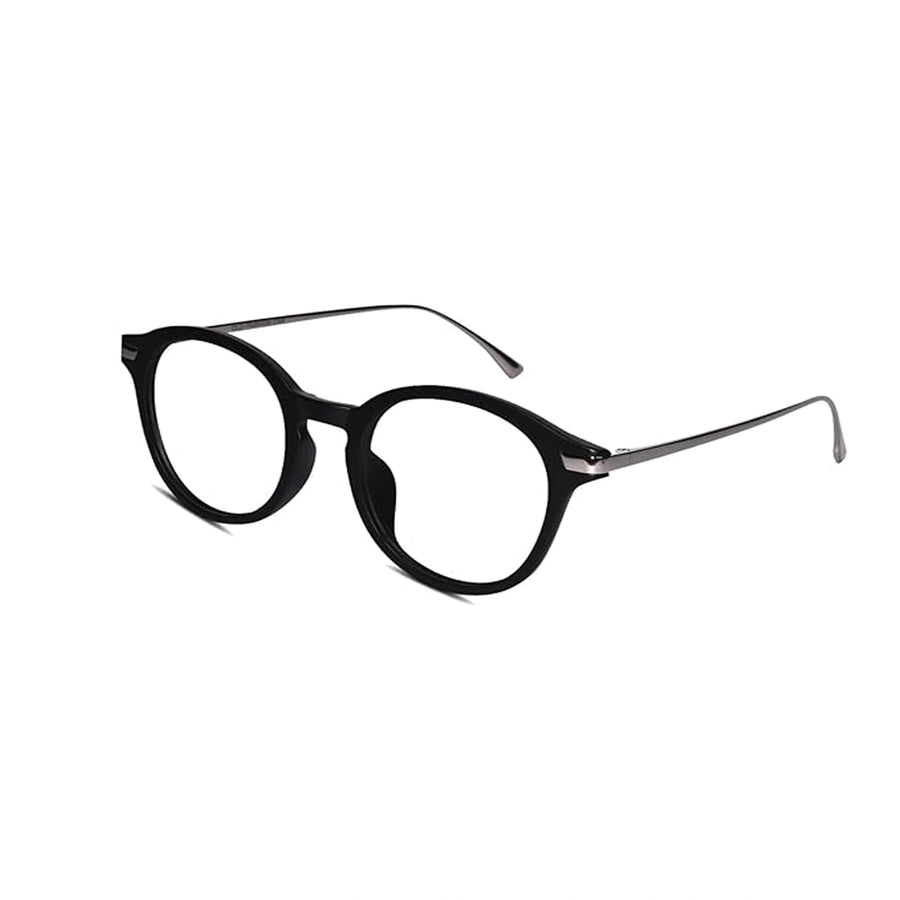 Black Round Computer Glasses For Men & Women