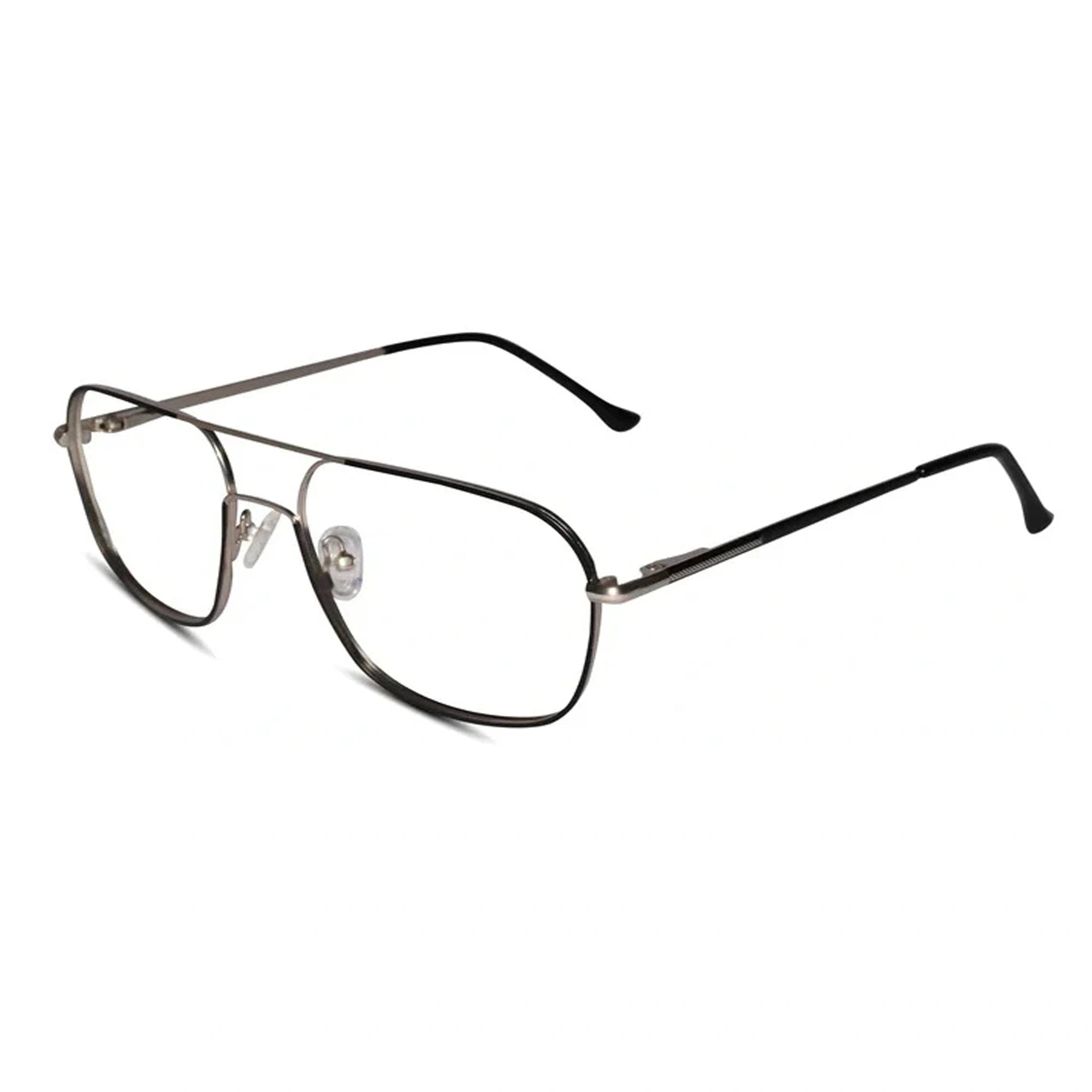 Black Aviator Eyeglasses & Computer Glasses For Men ELE9019-BLK
