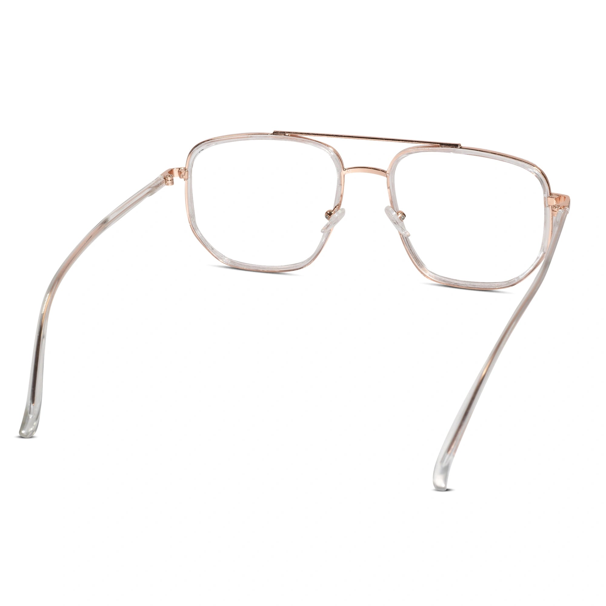 Black Aviator Full Frame Eyeglasses Men & Women LKE312-Golden