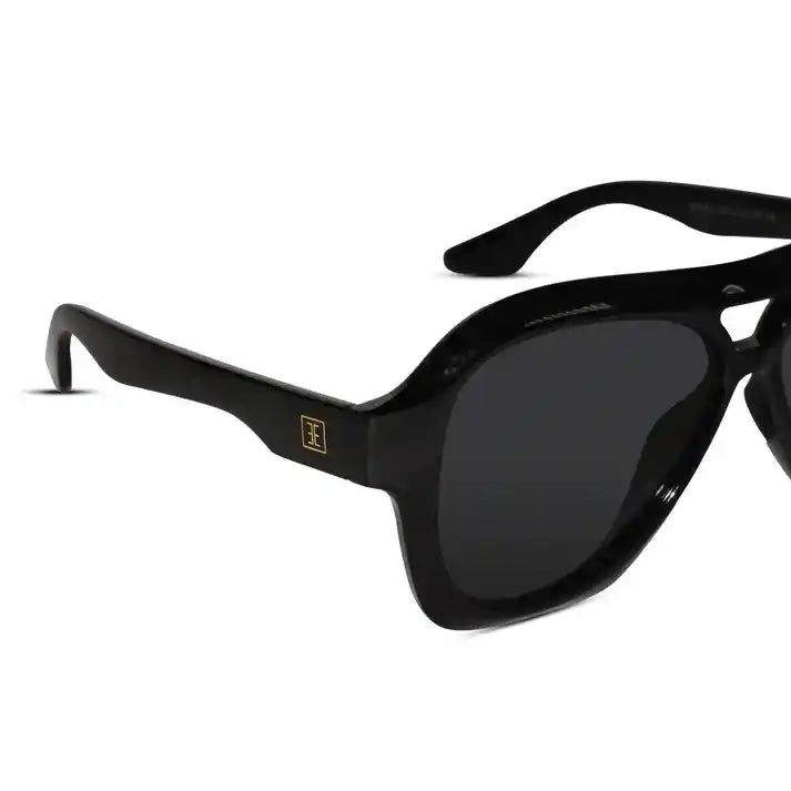 Black Aviator Sunglasses For Men & Women ELS20252-BLK