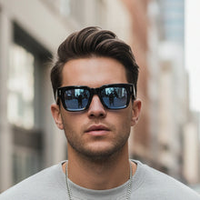 Black Bold  Blue Tint Wayfarer Sunglasses For Men & Women