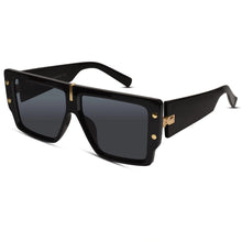 Black Bold Rectangular Sunglasses for Men