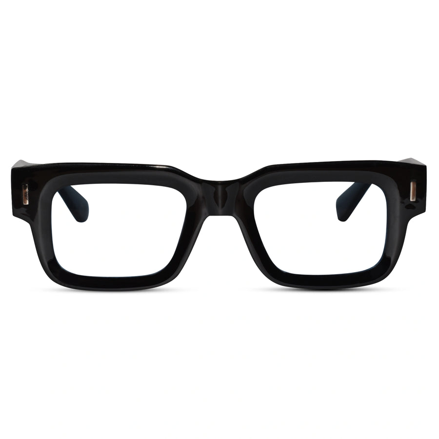 Black Bold Wayfarer Eyeglasses For Men & Women