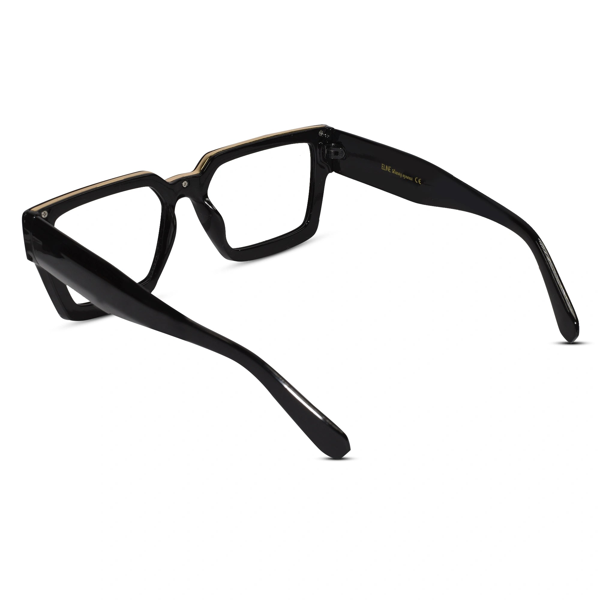 Black Bold Wayfarer Eyeglasses ELS700-BLK